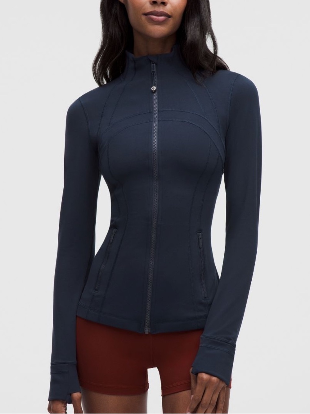 lululemon athletica Navy Full-Zip Sculpt Define Jacket size 8